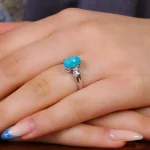 انگشتر فیروزه شجری زنانه کد 17429