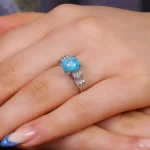 انگشتر فیروزه شجری زنانه کد 17432