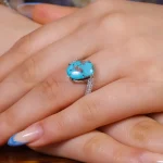 انگشتر فیروزه شجری زنانه کد 17456