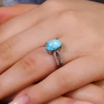 انگشتر فیروزه شجری زنانه کد 17467