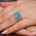 انگشتر فیروزه شجری کد 17488