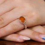 انگشتر عقیق کد 17503