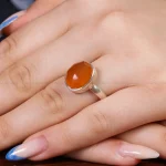 انگشتر عقیق کد 17505