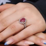 انگشتر یاقوت سرخ زنانه کد 17534
