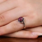 انگشتر یاقوت سرخ زنانه کد 17537