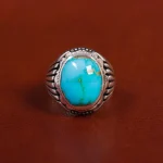 انگشتر فیروزه شجری مردانه کد 17562