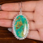 گردنبند فیروزه زنانه کد 17581