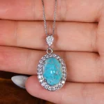 گردنبند فیروزه زنانه کد 17634