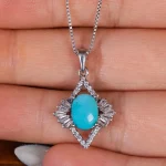 گردنبند فیروزه زنانه کد 17661