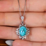 گردنبند فیروزه زنانه کد 17666