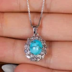 گردنبند فیروزه زنانه کد 17669