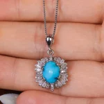 گردنبند فیروزه زنانه کد 17670
