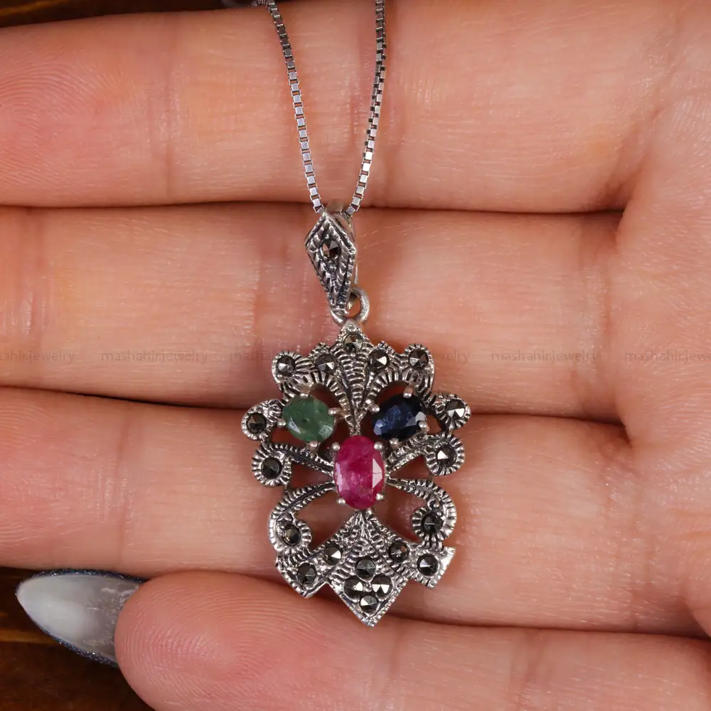 گردنبند میکس زنانه کد 17684