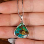 گردنبند فیروزه شجری کد 17707