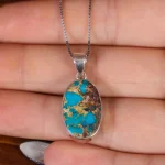 گردنبند فیروزه شجری کد 17731