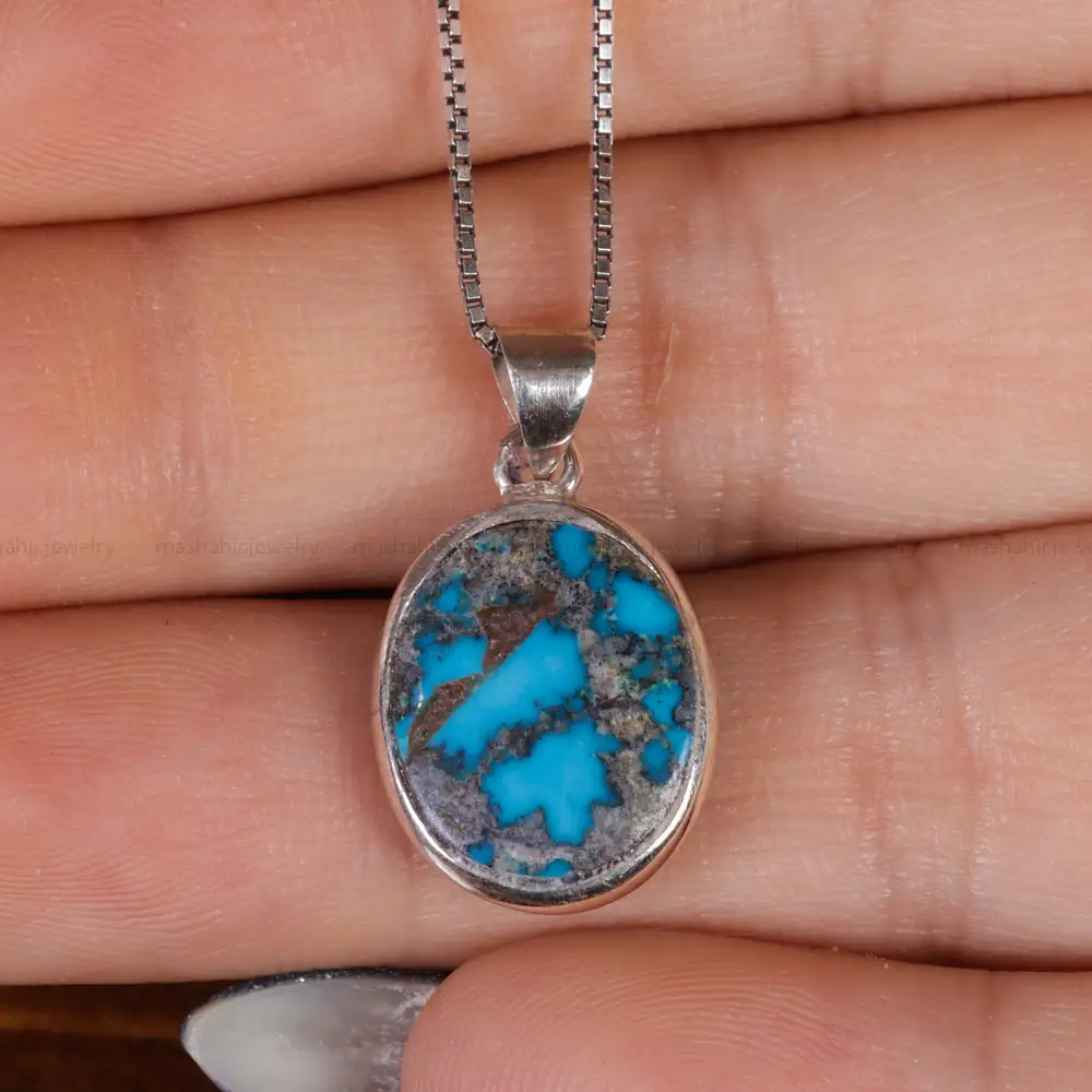 گردنبند فیروزه شجری کد 17751