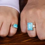 انگشتر ست فیروزه شجری کد 17782