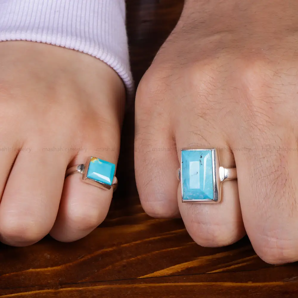 انگشتر ست فیروزه شجری کد 17782