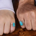 انگشتر ست فیروزه شجری کد 17784