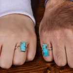 انگشتر ست فیروزه شجری کد 17793