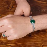 دستبند عقیق مردانه کد 17798