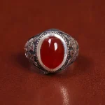 انگشتر عقیق مردانه کد 17836