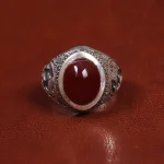 انگشتر عقیق مردانه کد 17841