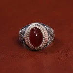 انگشتر عقیق مردانه کد 17843