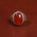 انگشتر عقیق مردانه کد 17847