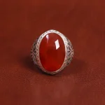 انگشتر عقیق مردانه کد 17852