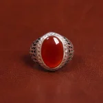 انگشتر عقیق مردانه کد 17853