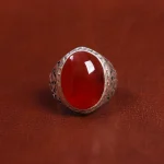 انگشتر عقیق مردانه کد 17854