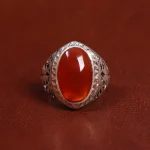 انگشتر عقیق مردانه کد 17858