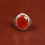 انگشتر عقیق مردانه کد 17861