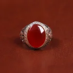 انگشتر عقیق مردانه کد 17863