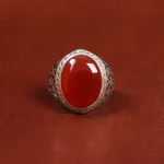 انگشتر عقیق مردانه کد 17864