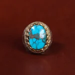 انگشتر فیروزه شجری مردانه کد 17894