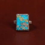 انگشتر فیروزه شجری مردانه کد 17896