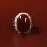 انگشتر عقیق مردانه کد 17898