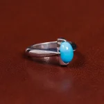 انگشتر فیروزه عجمی مردانه کد 17497