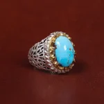 انگشتر فیروزه شجری مردانه کد 17919