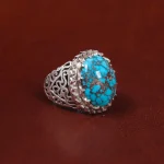 انگشتر فیروزه شجری مردانه کد 17922