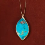 گردنبند فیروزه زنانه کد 17948