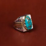 انگشتر فیروزه شجری مردانه کد 17962