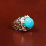 انگشتر فیروزه شجری مردانه کد 17980