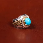 انگشتر فیروزه شجری مردانه کد 17985