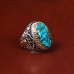 انگشتر فیروزه شجری مردانه کد 17994