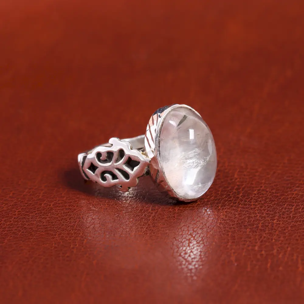 انگشتر دُر نجف مردانه کد 18003