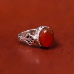 انگشتر عقیق یمن مردانه کد 18022