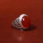 انگشتر عقیق یمن مردانه کد 18028